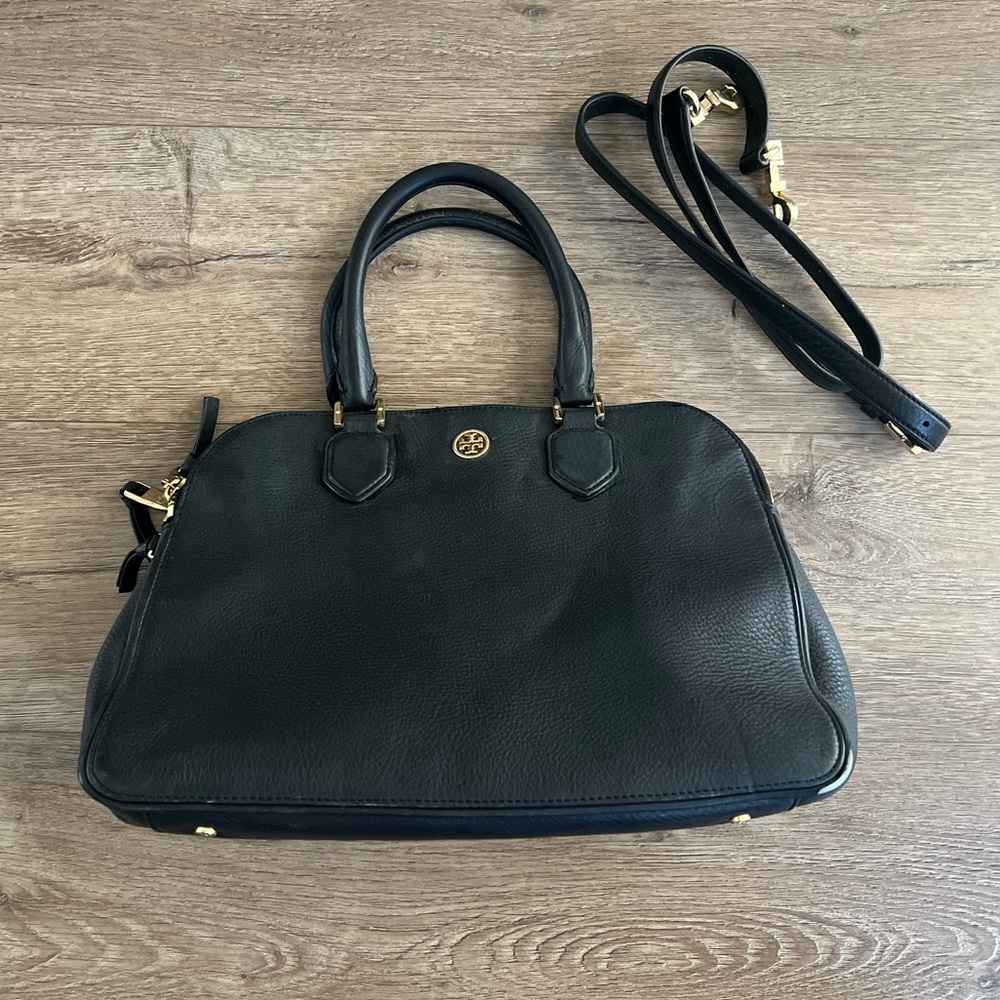 Black Tory Burch Purse with Shoulder Strap